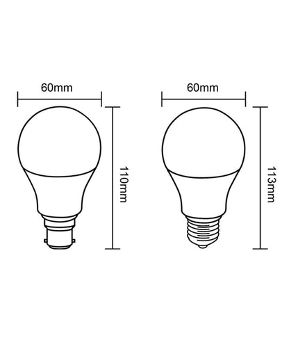 BUG: LED GLS(A60) Bug Globes (7W)