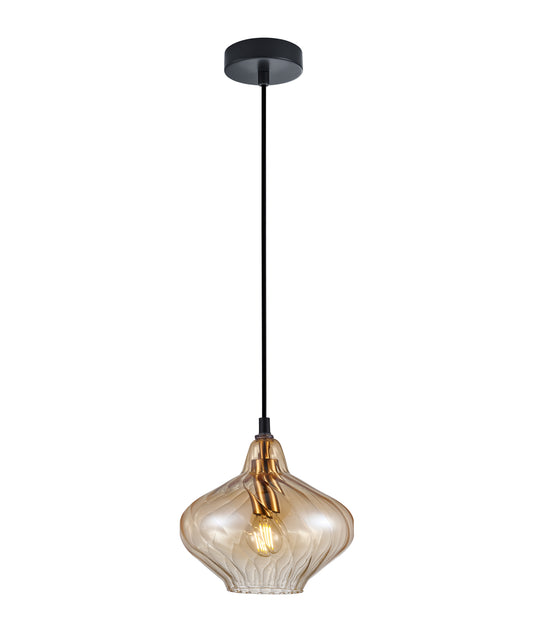 CAMPANA: Interior Wine Glass Shape Ribbed Pendant Lights