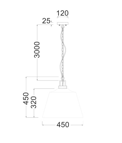 CLOCHE: Interior Metal Shade with Travertine Highlight Bell Shape Pendant Lights