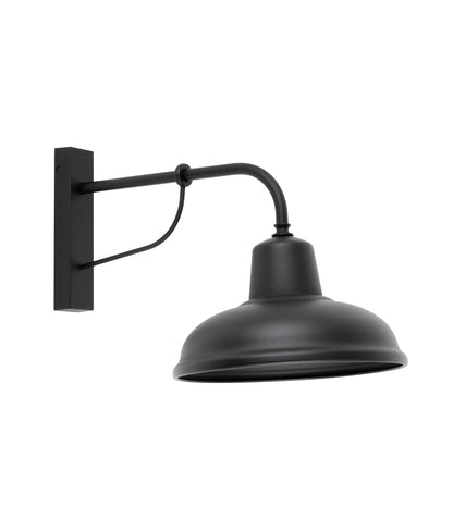 DEKSEL: Industrial Matte Black Interior Wall Light