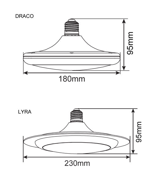 LYRA: Oyster LED Globes (15W)