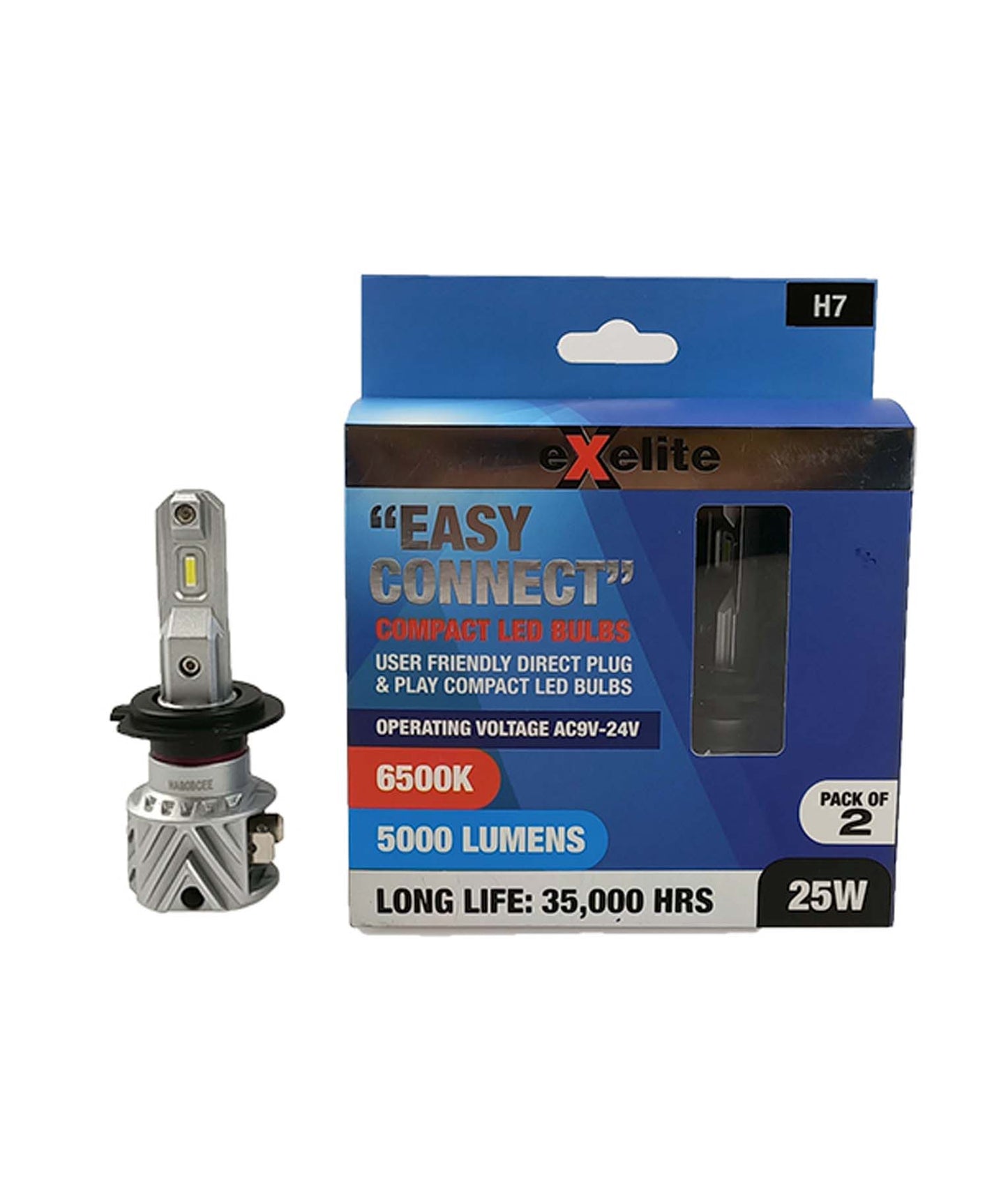Easy Connect: User Friendly Direct Plug & Play Compact LED Globes (2pcs Pack)