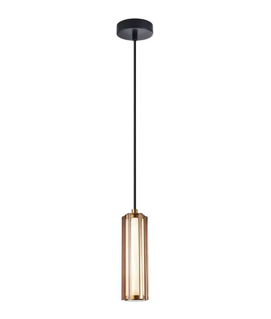FRECCIA: Interior LED Tri-CCT Glass with Curve Cylinder Pendant Lights