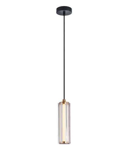 FRECCIA: Interior LED Tri-CCT Glass with Curve Cylinder Pendant Lights
