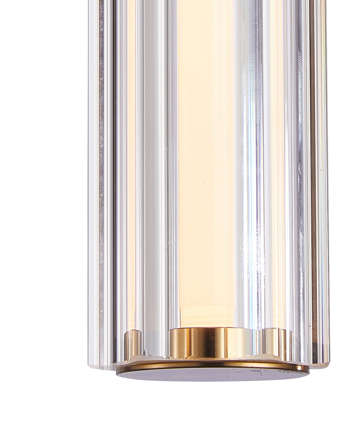 FRECCIA: Interior LED Tri-CCT Glass with Curve Cylinder Pendant Lights