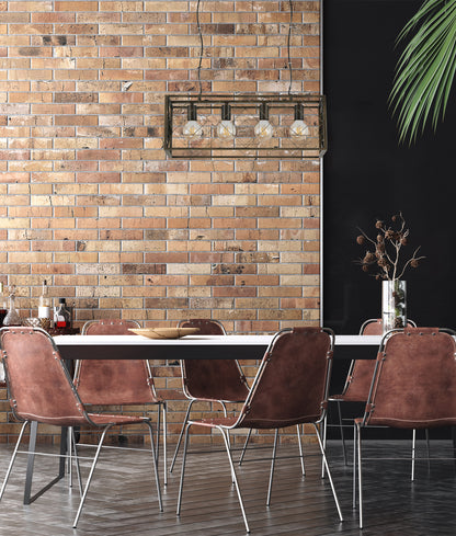 GAGGIA: Interior Rectangular Imitation Antique Brass Cage Pendant Lights