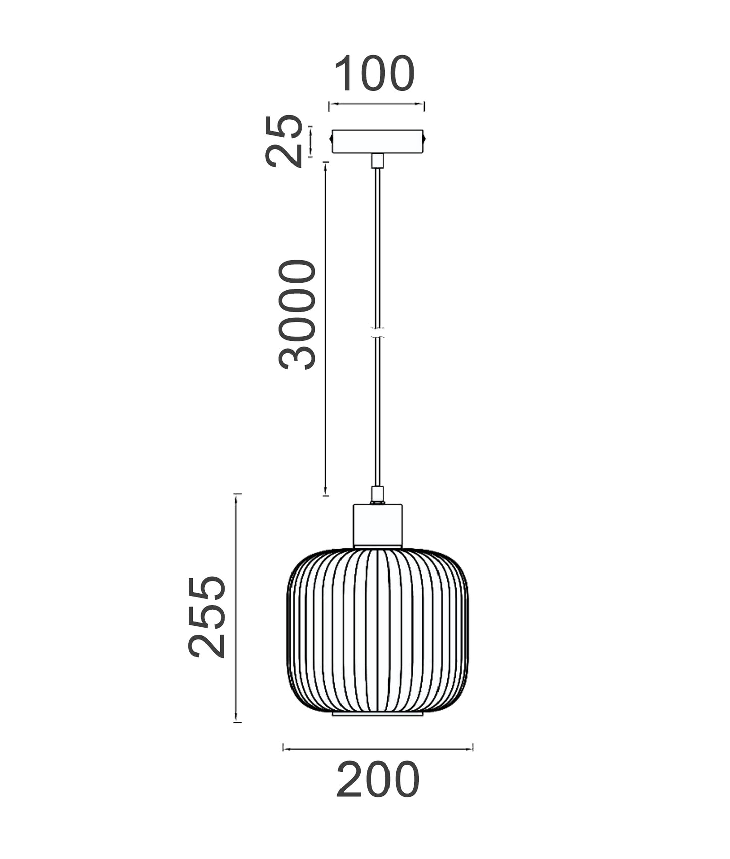 GOMITAS: Interior Translucent Glass Shade with Brass Highlight Pendant Lights