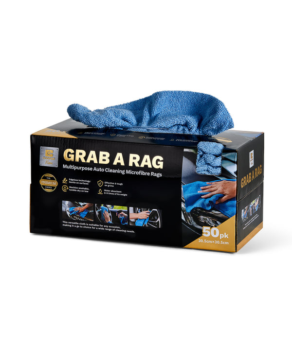 Grab A Rag: Multipurpose microfibre automotive cleaning rags (50pcs Pa ...