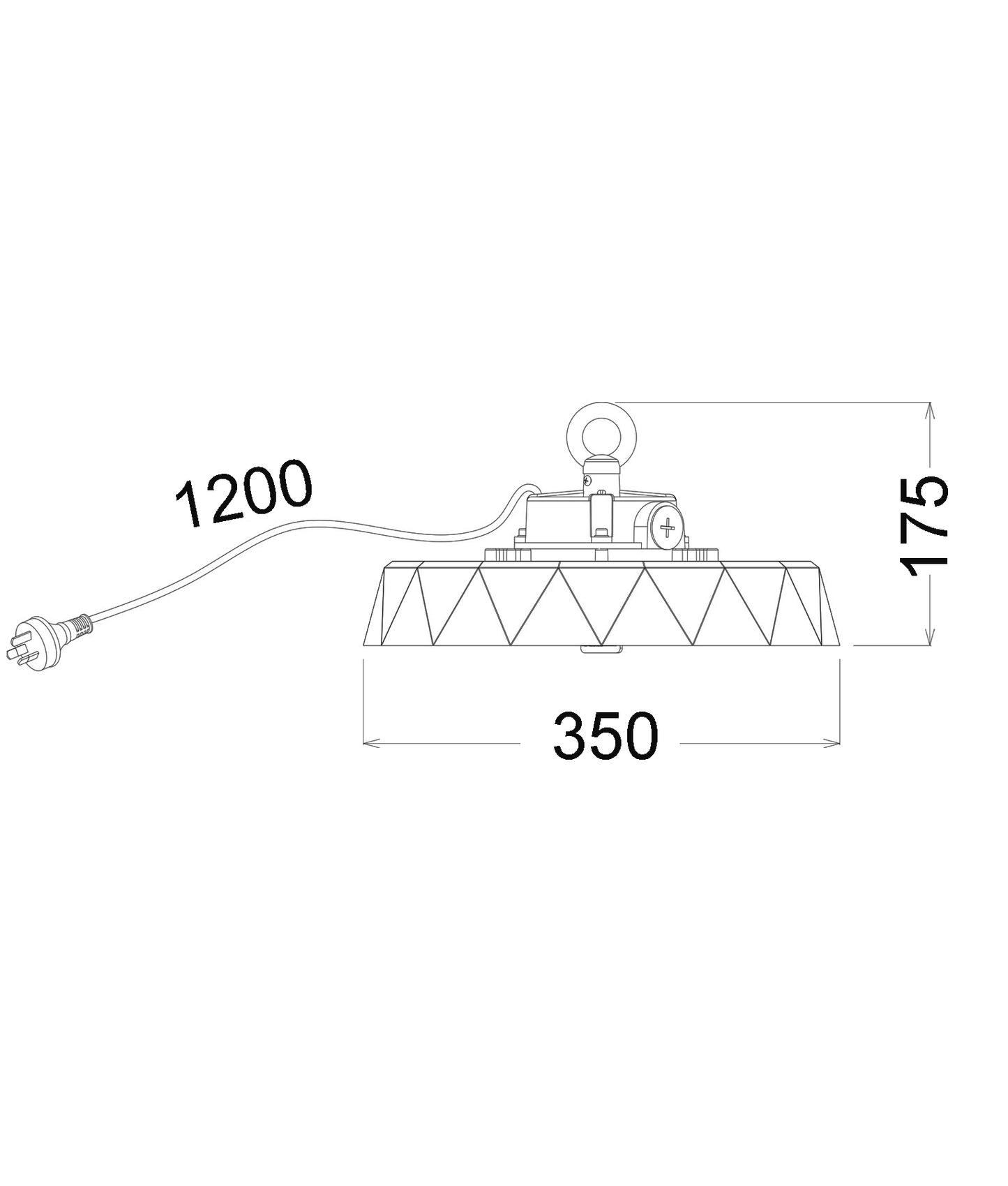 HIBTRI2: LED Power Switchable Tri-CCT High Bay (Sensor Available) IP65