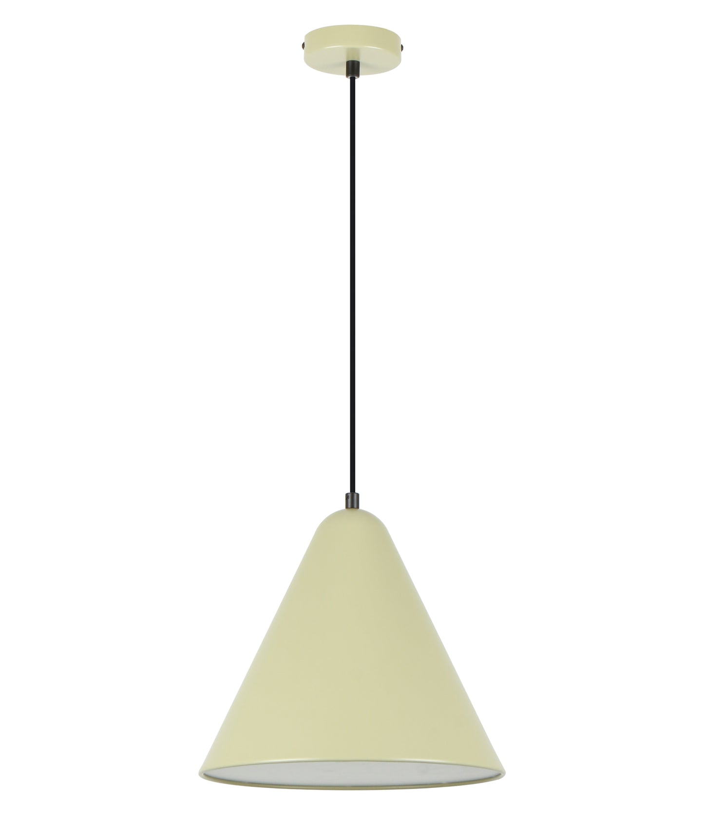 KONUS: Interior Iron Shade with Frosted Diffuser Pendant Lights