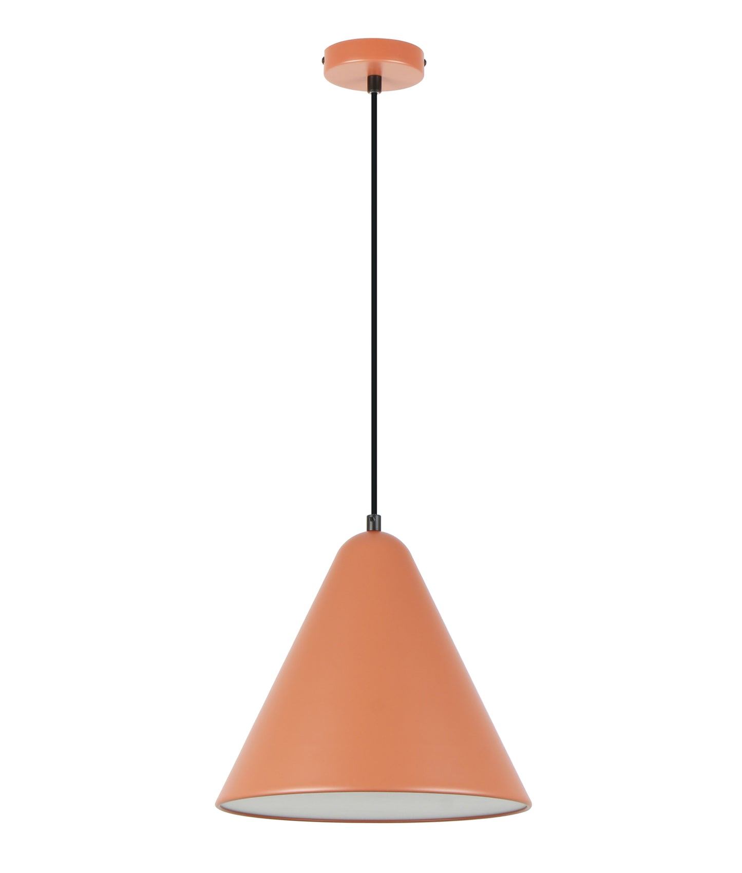 KONUS: Interior Iron Shade with Frosted Diffuser Pendant Lights