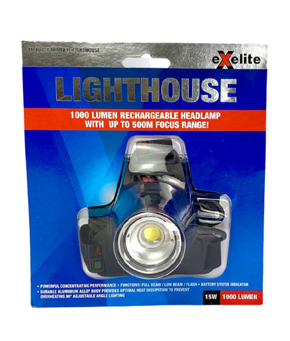 LIGHTHOUSE: Powerful Performance Rechargeable Headlamp