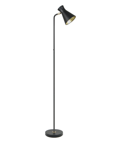 MECTO: Cone Iron Adjustable Shade Antique Brass Highlight Floor Lamps