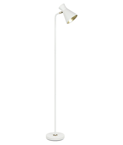 MECTO: Cone Iron Adjustable Shade Antique Brass Highlight Floor Lamps