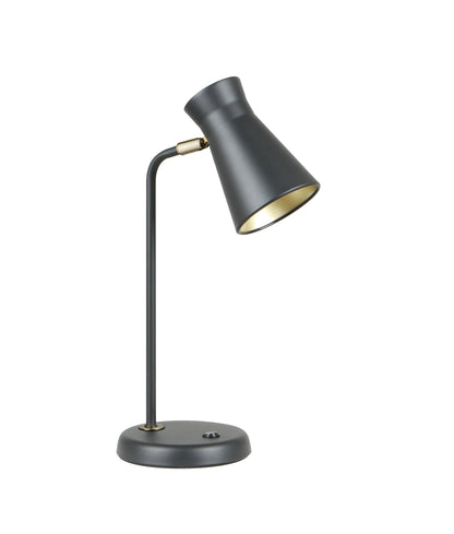 MECTO: Cone Iron Adjustable Shade Antique Brass Highlight Table Lamps