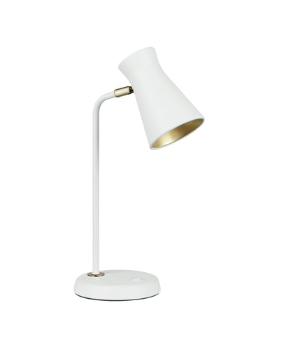 MECTO: Cone Iron Adjustable Shade Antique Brass Highlight Table Lamps