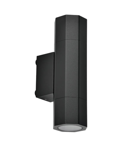 OCTO: GU10 Exterior Octagonal Up/Down Pillar Lights IP65