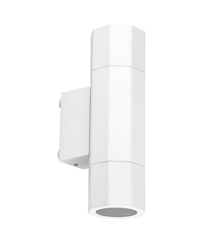 OCTO: GU10 Exterior Octagonal Up/Down Pillar Lights IP65