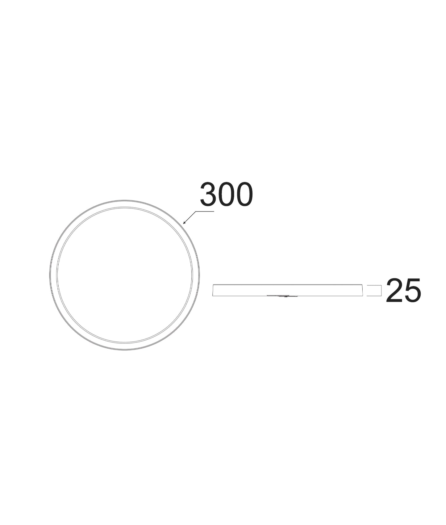 OYSTRI: LED Slim Tri-CCT Dimmable Oyster Lights IP54 IK03