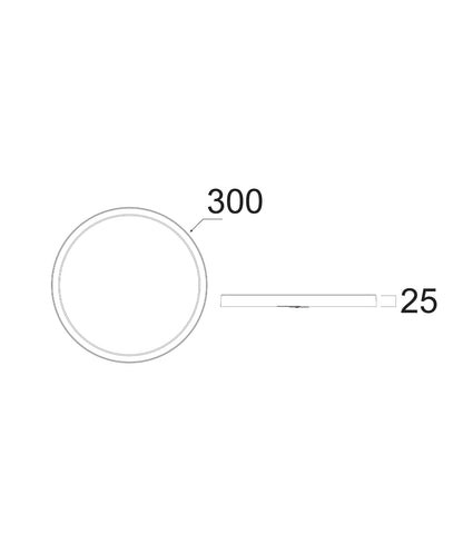 OYSTRI: LED Slim Tri-CCT Dimmable Oyster Lights IP54 IK03