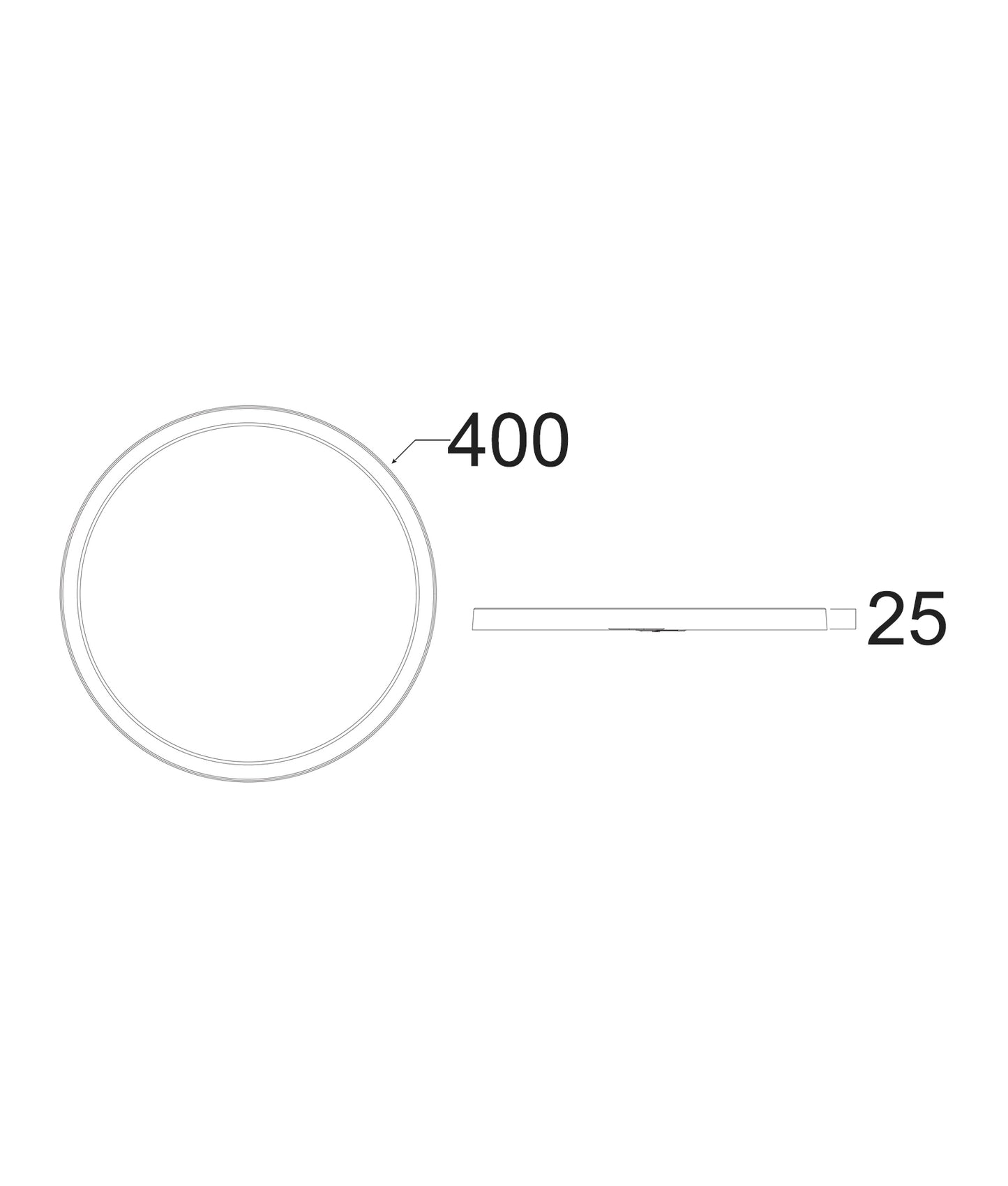 OYSTRI: LED Slim Tri-CCT Dimmable Oyster Lights IP54 IK03