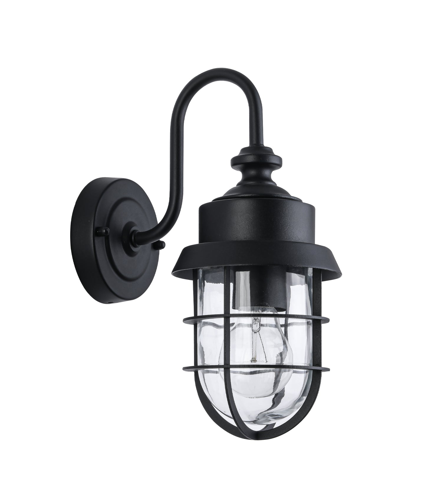 PAROL: Exterior Cylinder Glass with Cage Wall Lights IP44