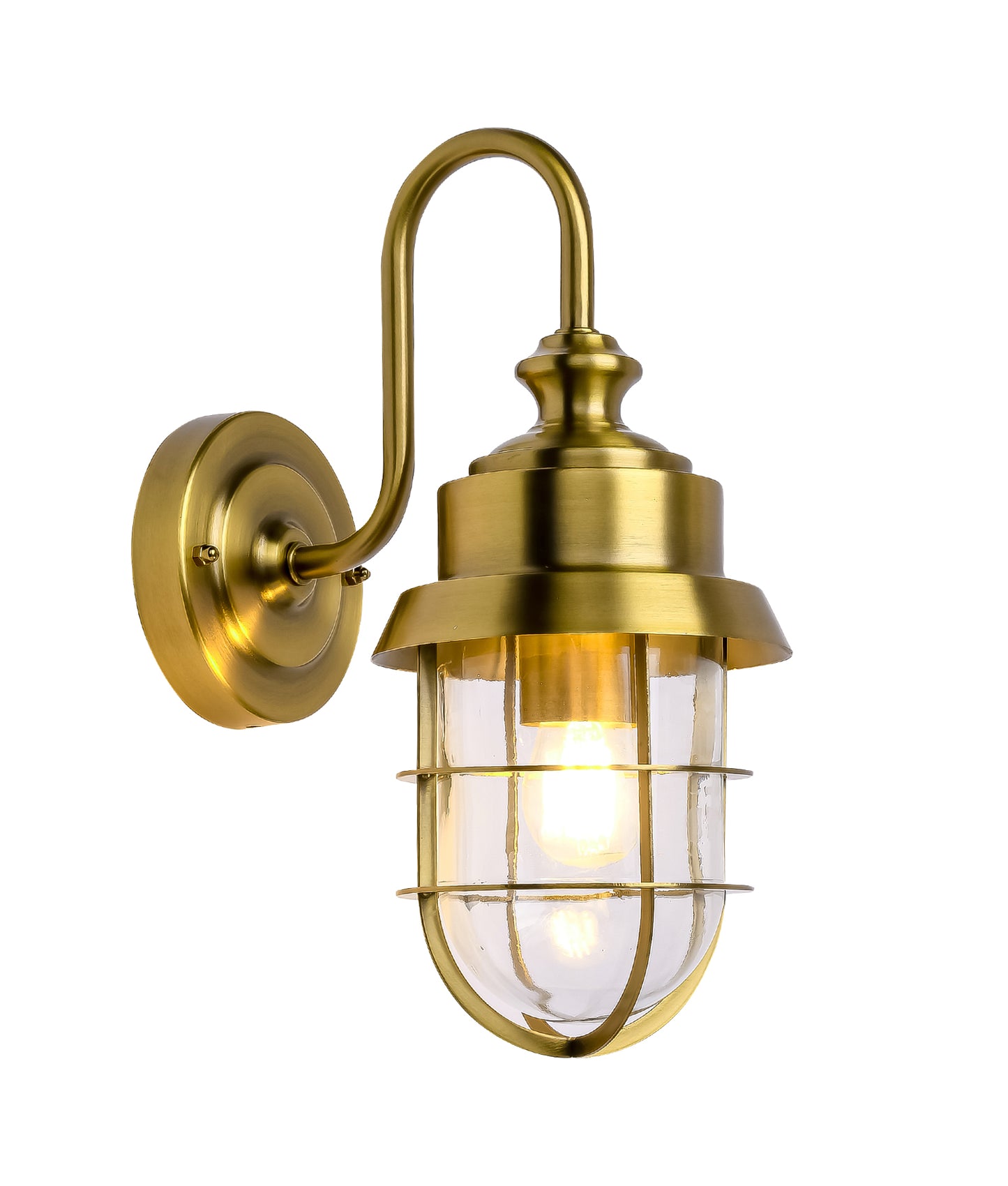 PAROL: Exterior Cylinder Glass with Cage Wall Lights IP44