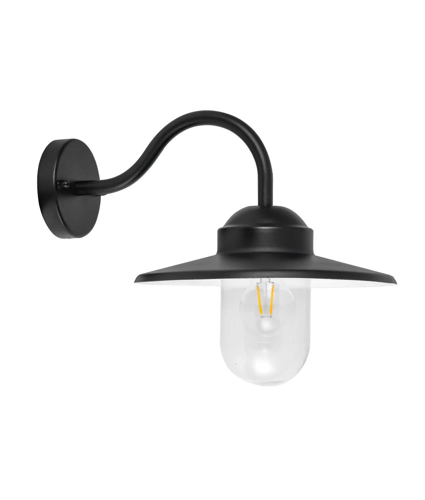 PAYONG: Exterior Sun Hat Shape with Clear Glass Wall Lights IP44