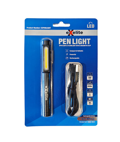 PEN LIGHT: Spotlight & Floodlight with A Magnetic Clip