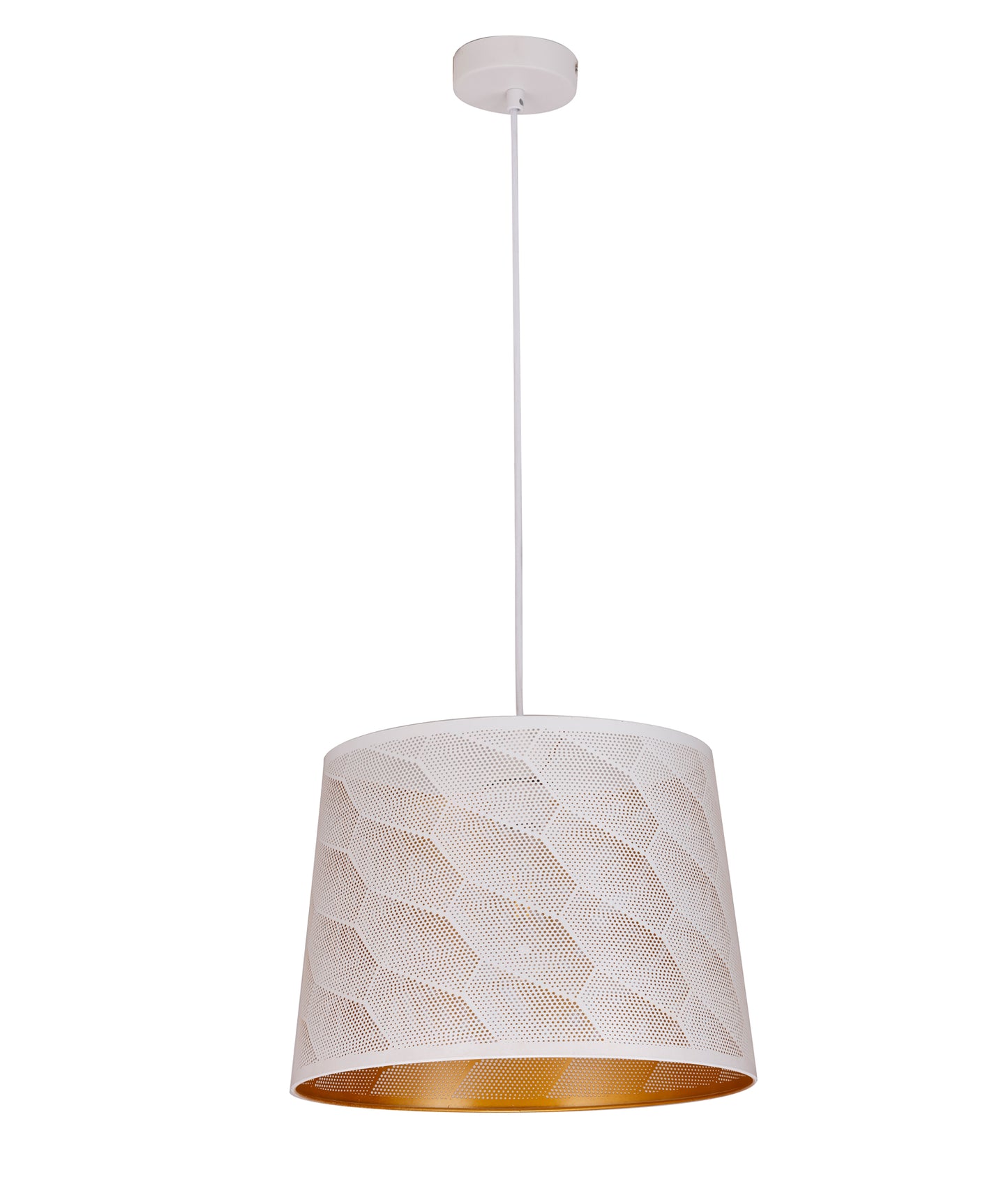 PENSHADE: Interior Slanted with Honeycomb Pattern Laser Cut Pendant Lights