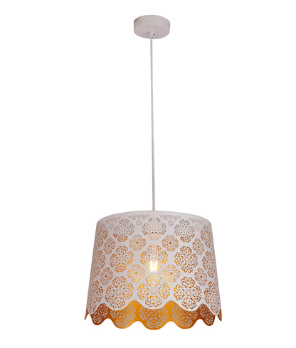 PENSHADE: Interior Slanted with Flower Pattern Laser Cut Pendant Lights