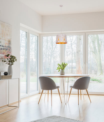 PENSHADE: Interior Slanted with Eiffel Tower Pattern Laser Cut Pendant Lights