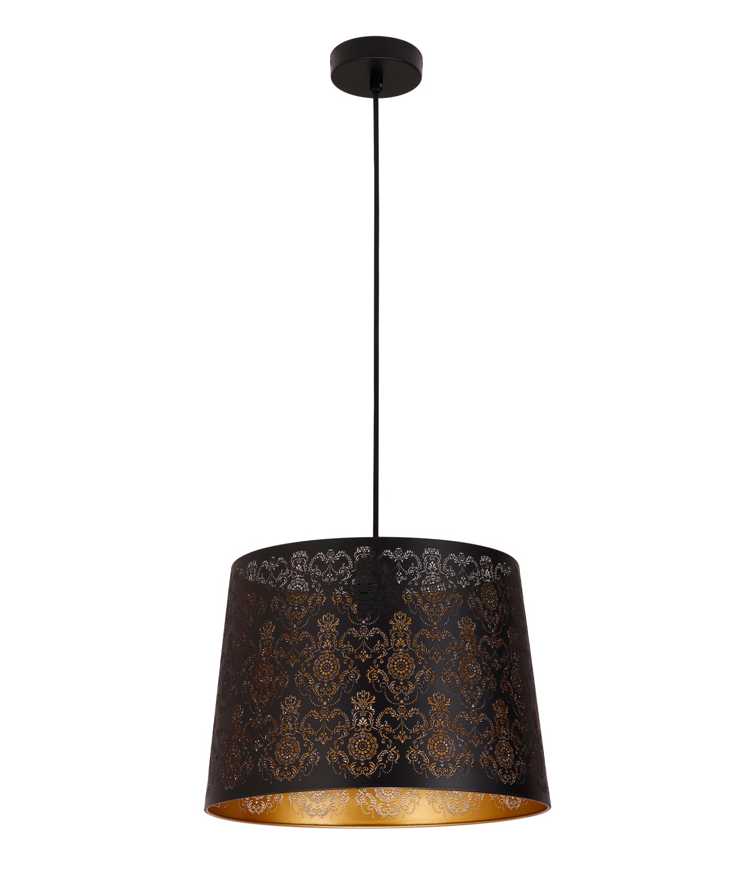 PENSHADE: Interior Slanted with Fleur Pattern Laser Cut Pendant Lights