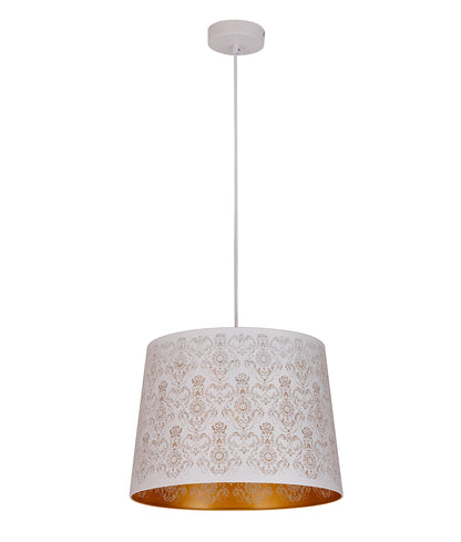 PENSHADE: Interior Slanted with Fleur Pattern Laser Cut Pendant Lights