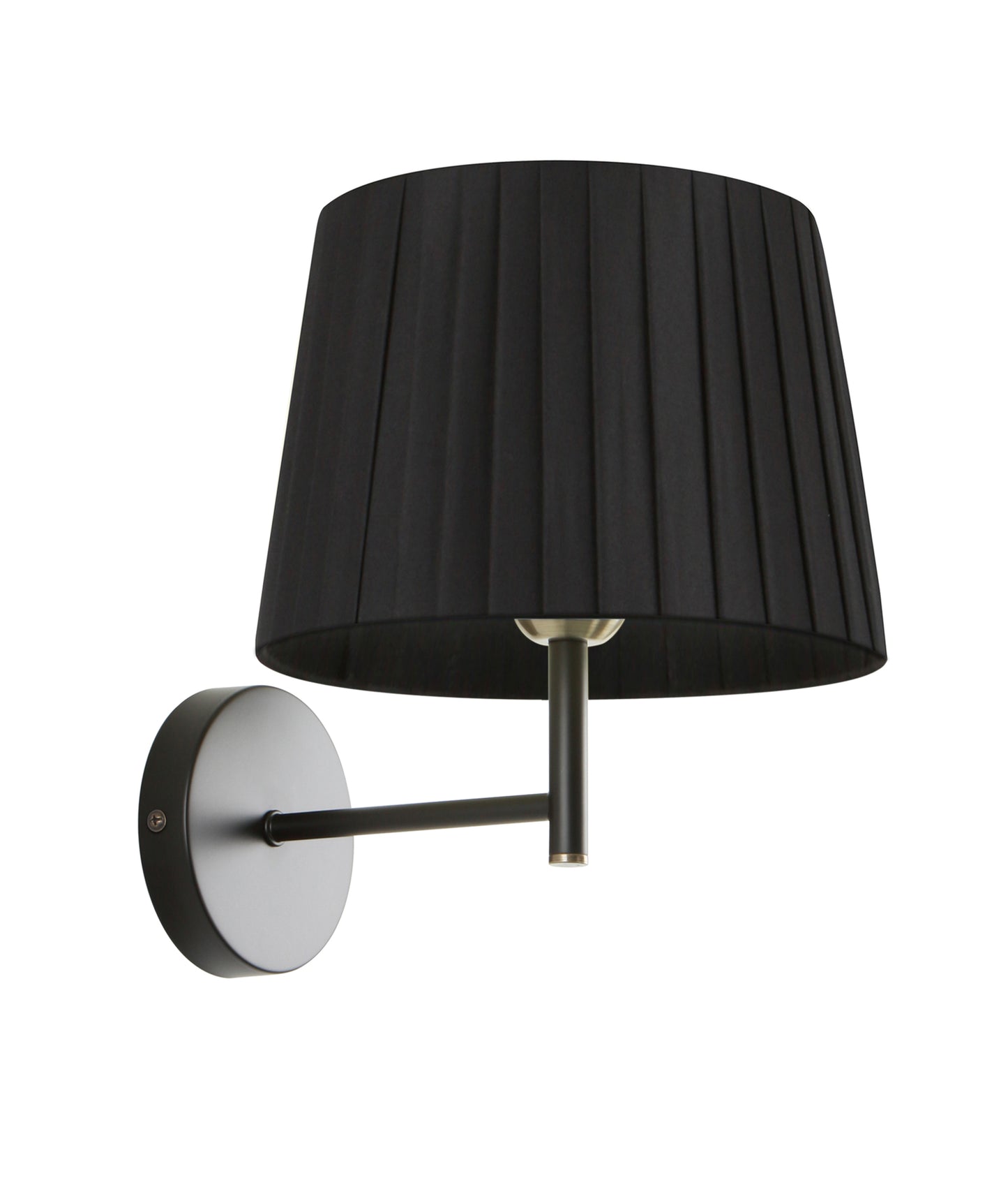 PREGA: Interior Slanted Pleated Fabric Shade Wall Lights