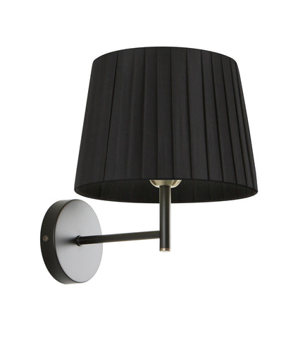 PREGA: Interior Slanted Pleated Fabric Shade Wall Lights