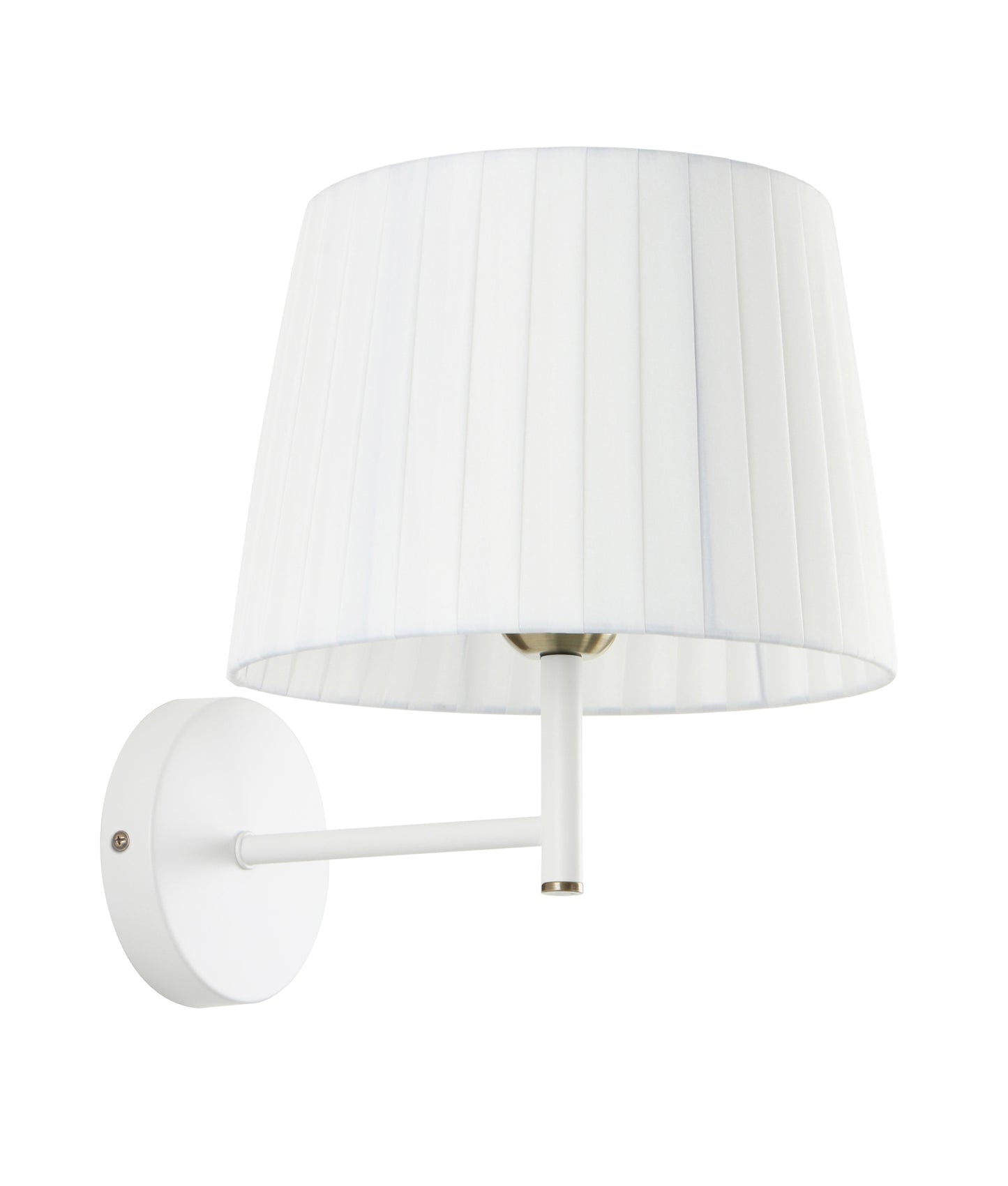 PREGA: Interior Slanted Pleated Fabric Shade Wall Lights