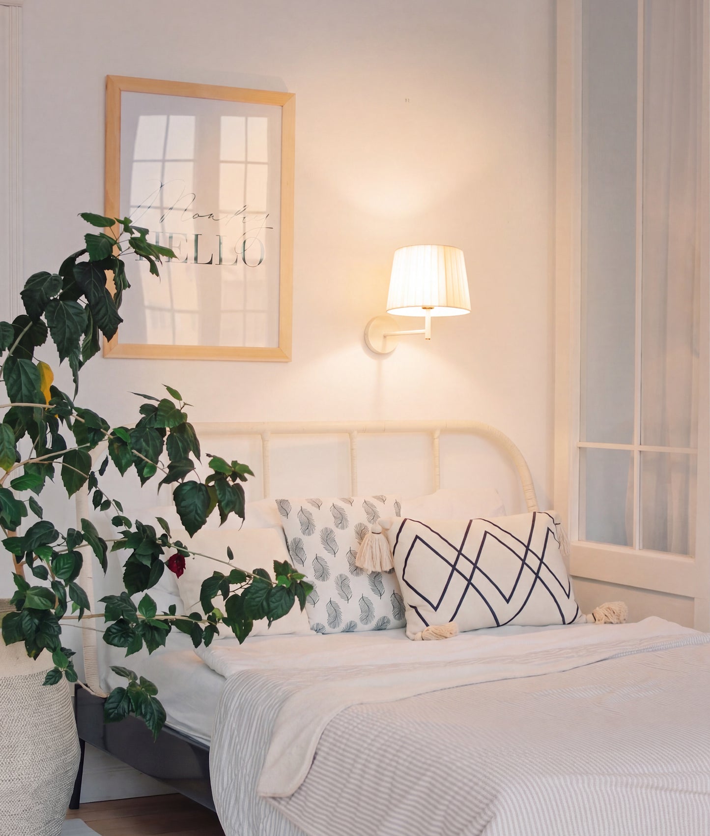 PREGA: Interior Slanted Pleated Fabric Shade Wall Lights