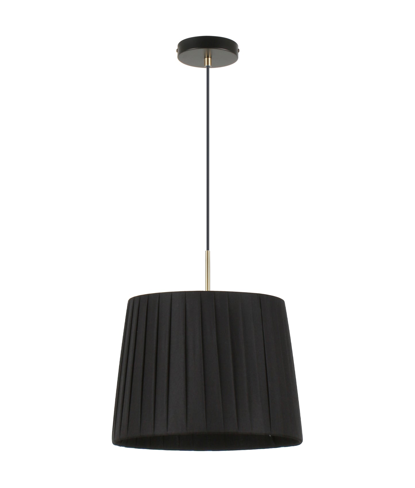 PREGA:  Interior Slanted Pleated Fabric Shade Pendant Lights