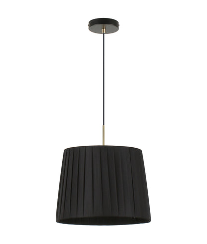 PREGA:  Interior Slanted Pleated Fabric Shade Pendant Lights