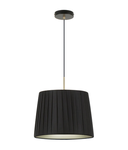 PREGA:  Interior Slanted Pleated Fabric Shade Pendant Lights
