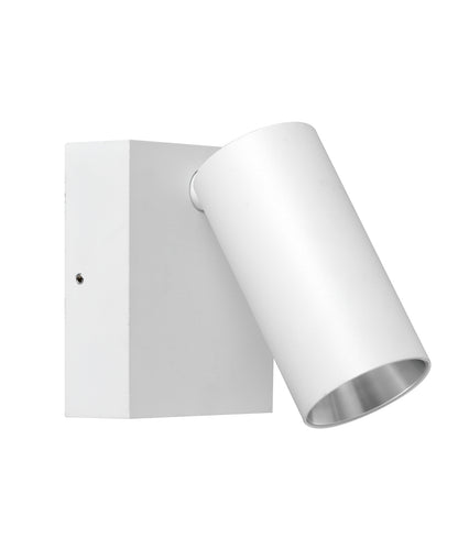 SEC: Surface Mounted LED Tri-CCT Single Adjustable Wall/Pillar Light (Matte White) IP65