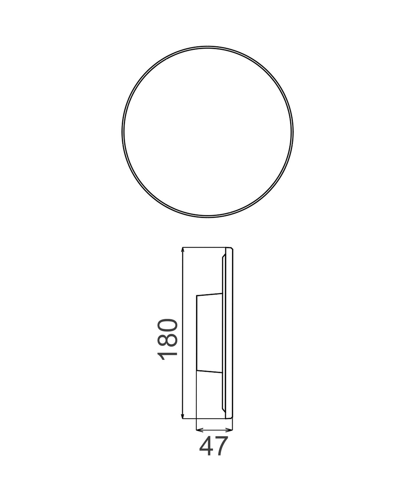 SHADOWTRI: Exterior LED Tri-CCT Round Backlit Wall Lights IP65 & IK08