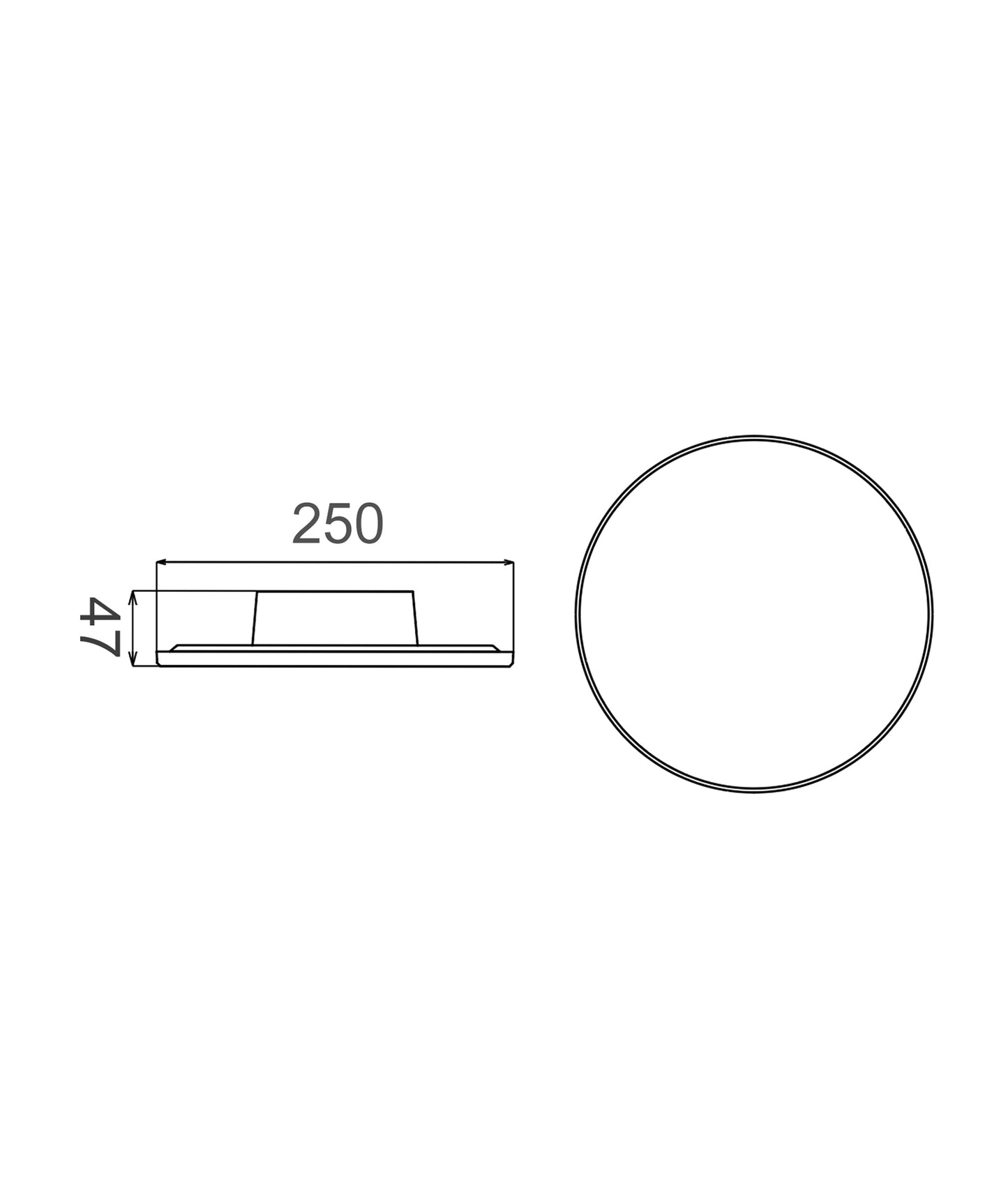 SHADOWTRI: Exterior LED Tri-CCT Round Backlit Wall Lights IP65 & IK08 (Diam: 250mm)