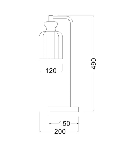 SINO: Interior Ellipse Clear Glass Shade Marble Base Table Lamps