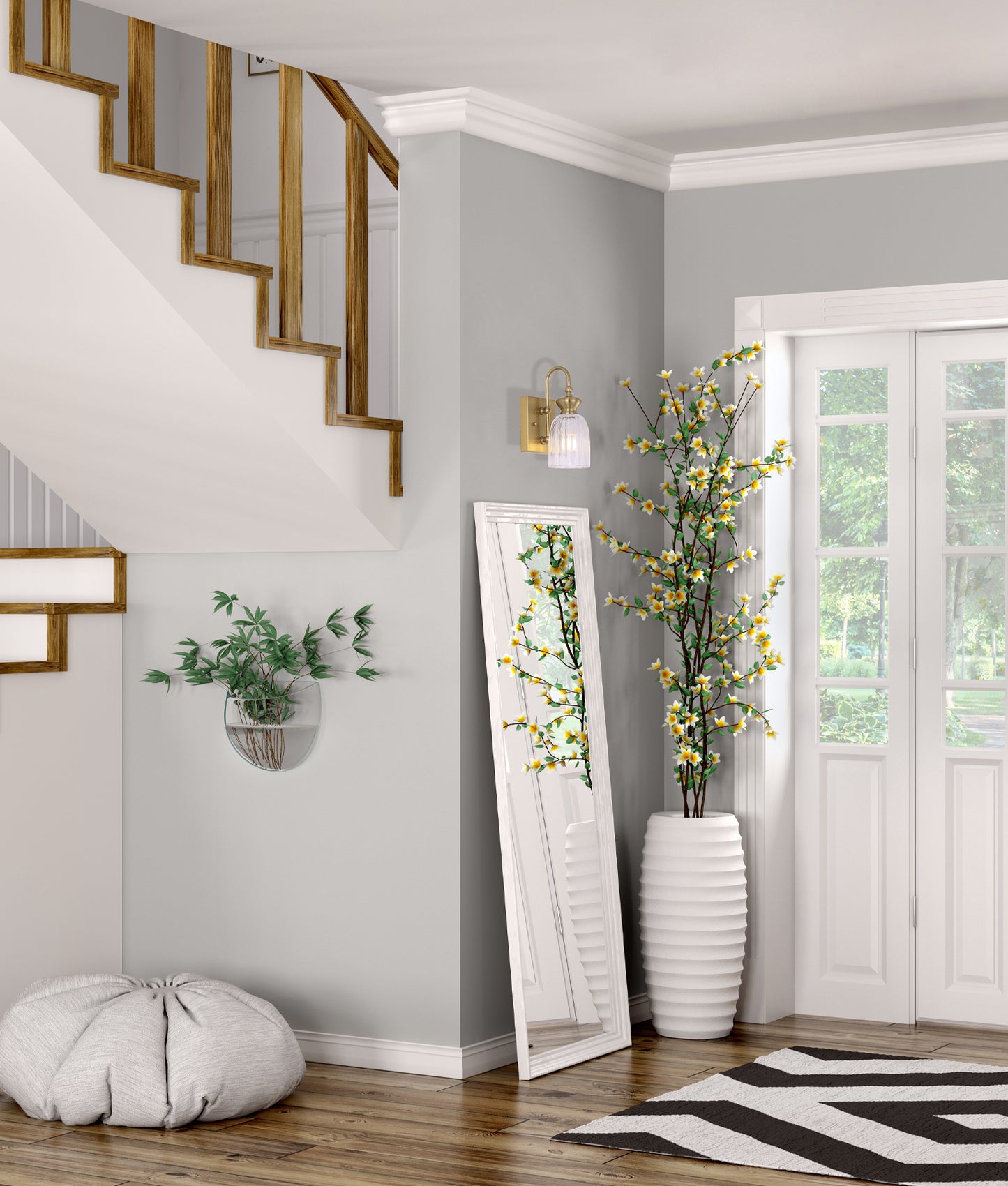 SINO: Interior Ellipse Single Clear Glass Shade Wall Lights