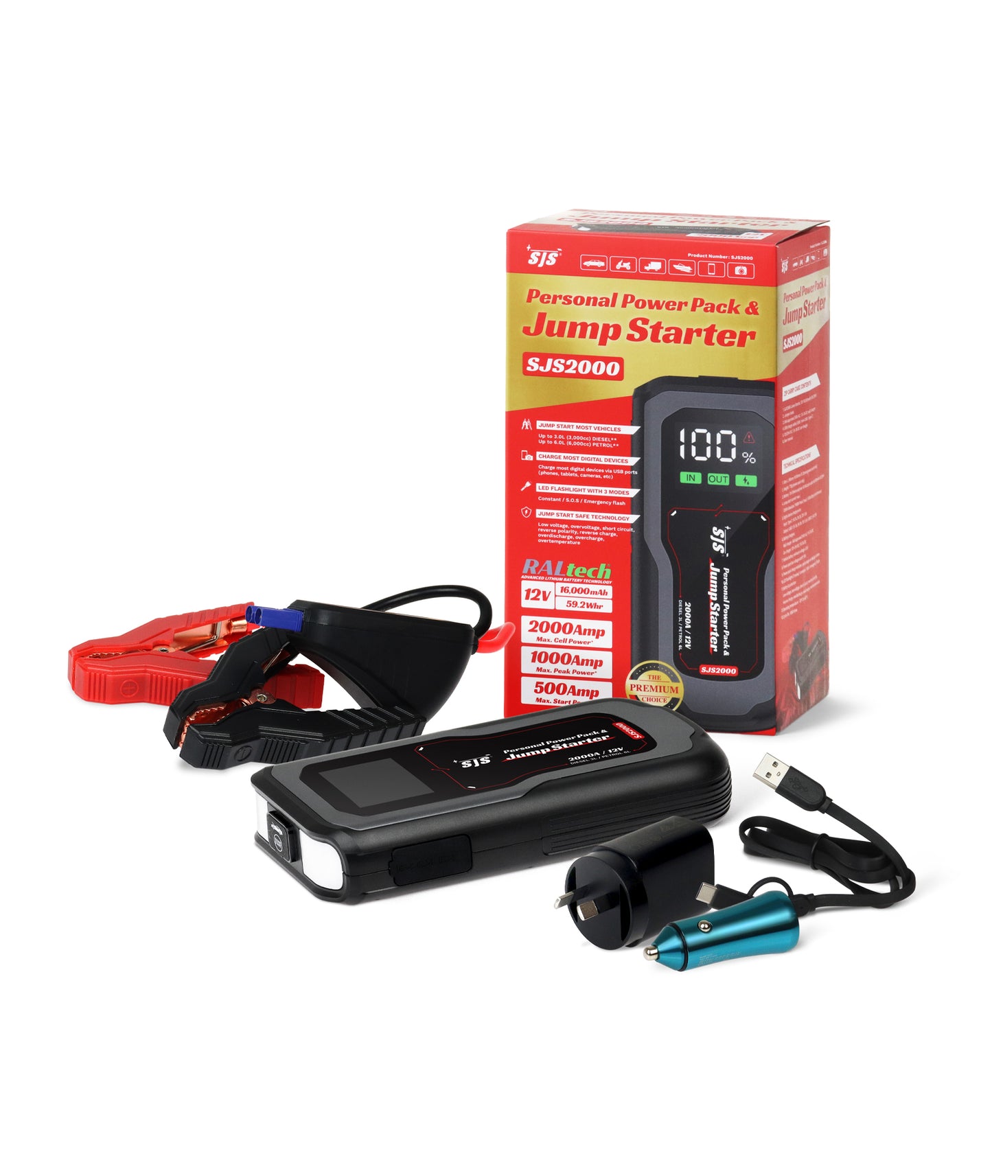 SJS2000: Smart Jump Start Charger