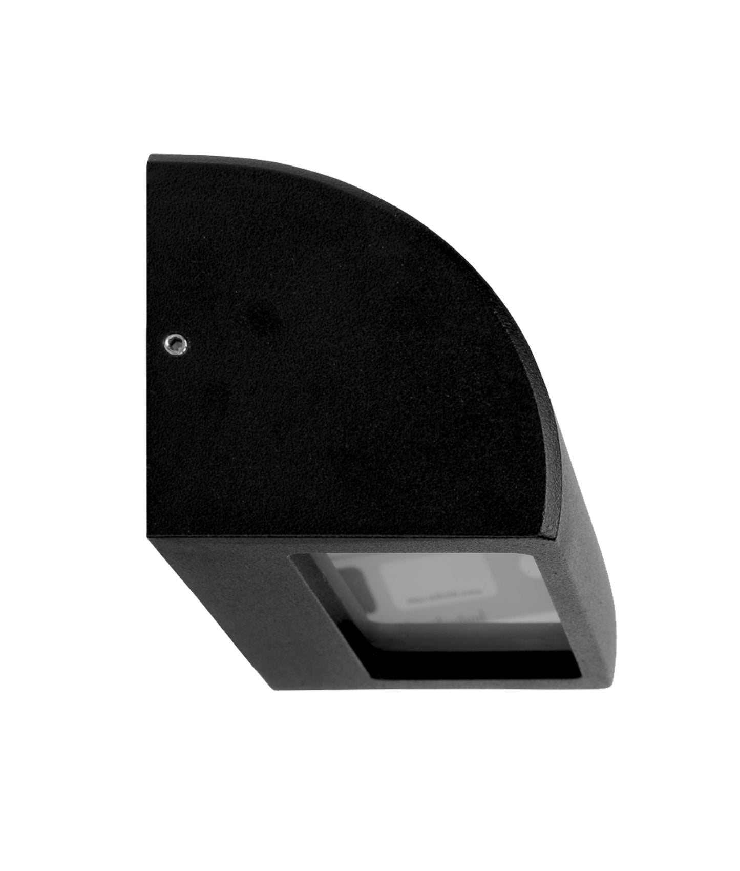 STE: Exterior 12V Matte Black Curved Surface Mounted Step / Wall Lights IP65