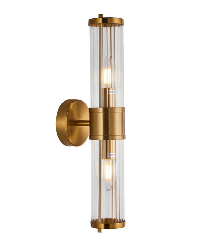 TIEMPO: Interior Up/Down Tubular Clear Glass Wall Lights