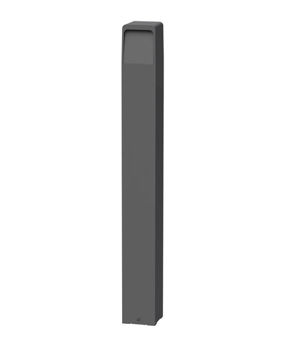 TOREN: LED Tri-CCT Surface Mounted Dark Grey Bollard Lights IP65